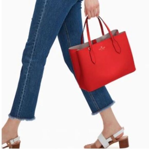 Kate Spade New York Harper Satchel Bag Candied Cherry - Picture 9 of 9